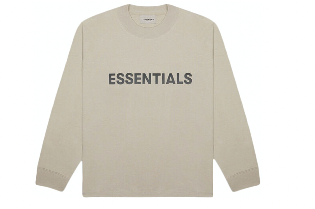 Fear of God Essentials Boxy Long Sleeve T-Shirt Applique Logo String