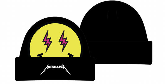 J Balvin Smiley Metallica Beanie