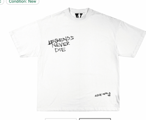 Juice Wrld x Vlone Legends Never Die T-Shirt - White
