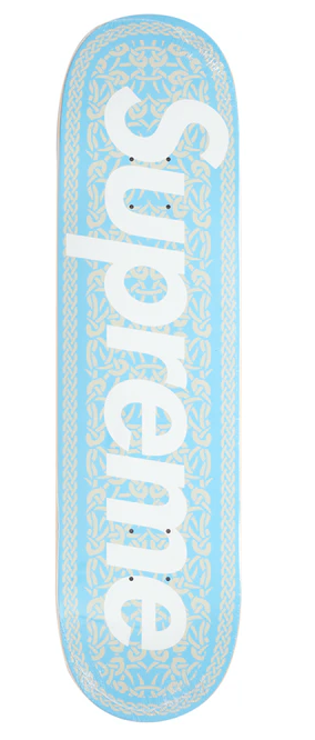 Supreme Celtic Knot Skateboard Deck Blue RIDGE HILL