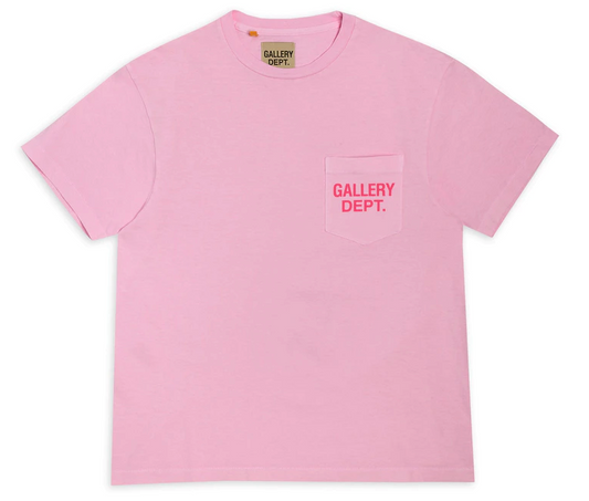 Gallery Dept. Logo Pocket T-shirt Pink RIDGE HILL