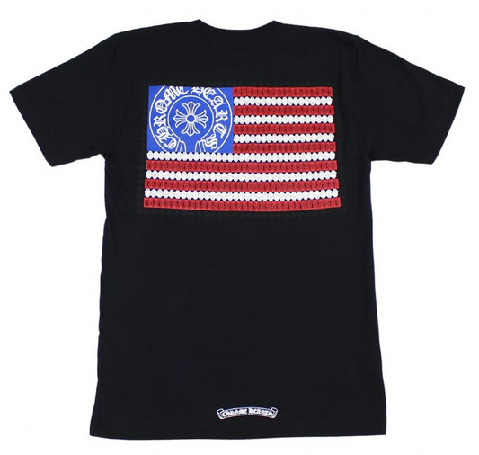 Chrome Hearts American Flag Dagger T-shirt Black AMERICAN DREAM