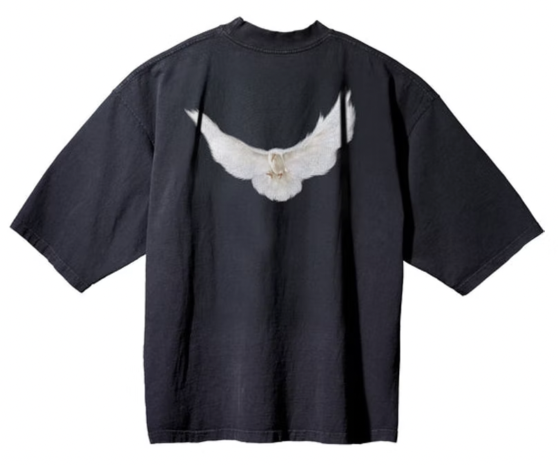 Yeezy Gap Engineered by Balenciaga Dove 3/4 Sleeve Tee Black PALISADES