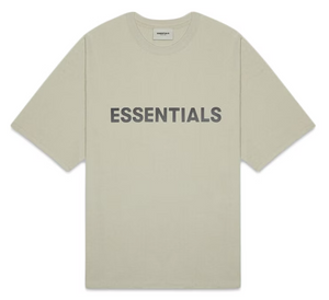 Fear of God Essentials Boxy T-Shirt Applique Logo Moss RIDGE HILL