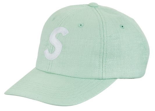 Supreme Raffia S Logo 6-Panel Green PALISADES