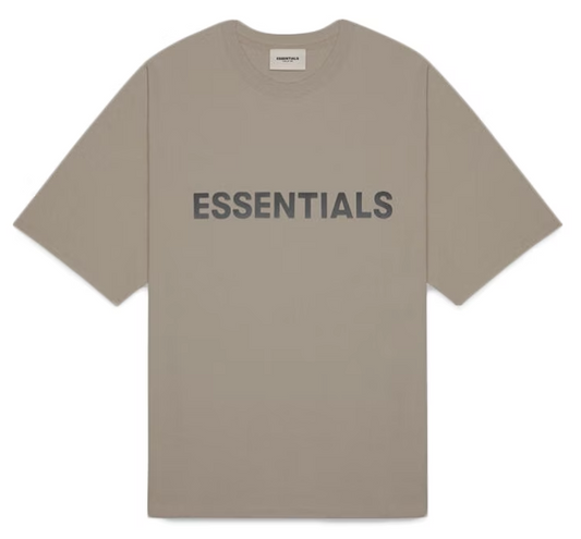 Fear of God Essentials Boxy T-Shirt Applique Logo Taupe RIDGE HILL