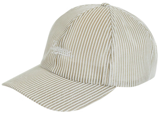 Supreme Stripe Mesh 6-Panel Taupe Cap PALISADES