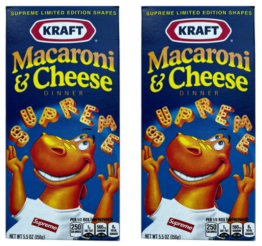 Supreme Kraft Macaroni & Cheese 2x Lot AMERICAN DREAM