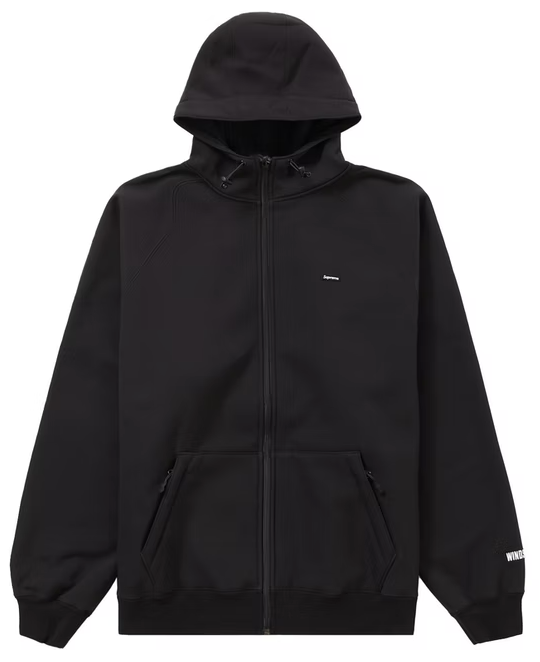 Supreme WINDSTOPPER Zip Up Hooded Sweatshirt (FW22) Black PALISADES