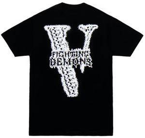 Juice Wrld x Vlone Bones T-shirt Black RIDGE HILL