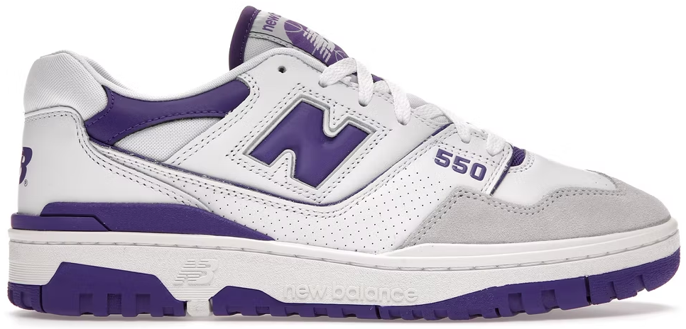 New Balance 550 White Purple PALISADES