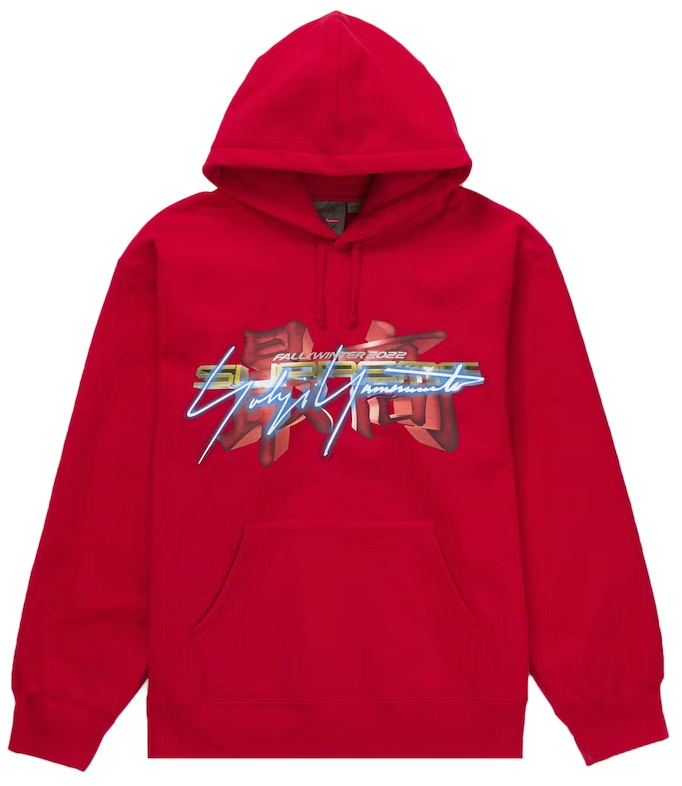 Supreme Yohji Yamamoto TEKKEN Hooded Sweatshirt Red