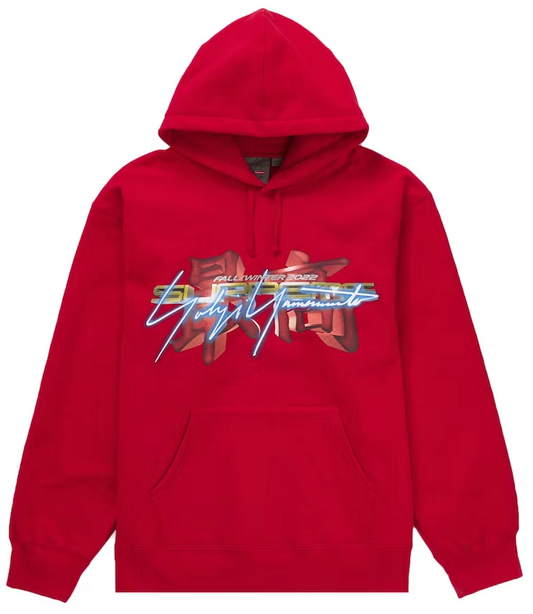 Supreme Yohji Yamamoto TEKKEN Hooded Sweatshirt Red PALISADES