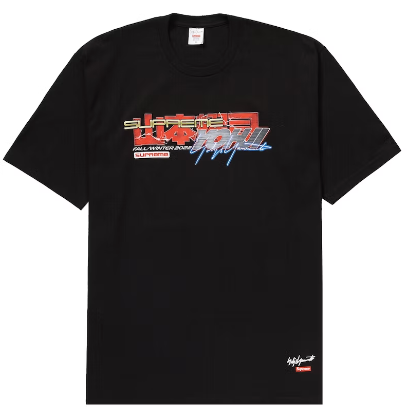 Supreme Yohji Yamamoto TEKKEN Tee Black PALISADES