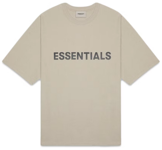 Fear of God Essentials Boxy T-Shirt Applique Logo Olive/Khaki PALISADES