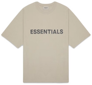 Fear of God Essentials Boxy T-Shirt Applique Logo Olive/Khaki PALISADES