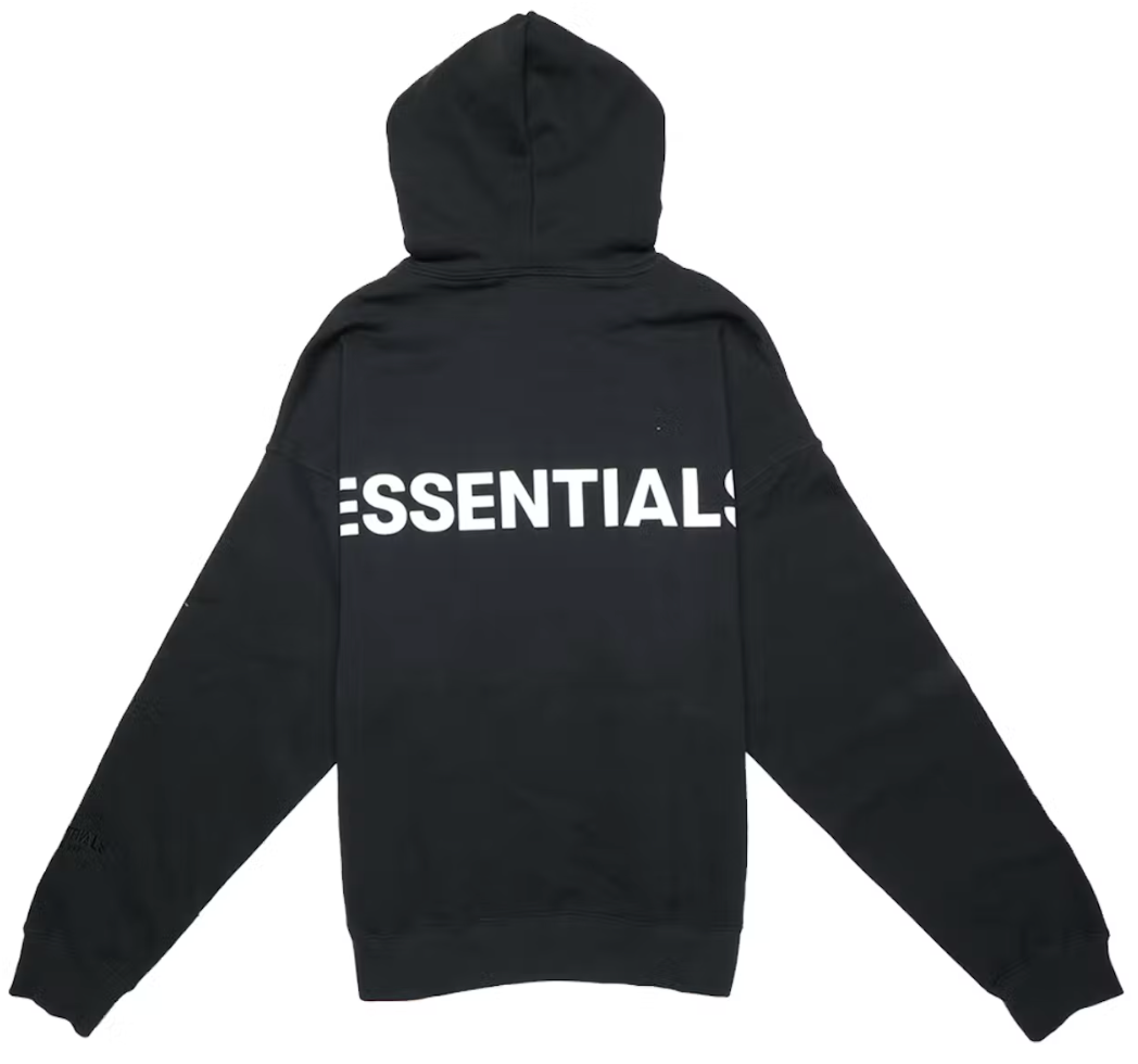 Fear of God Essentials 3M Logo Pullover Hoodie Black/White