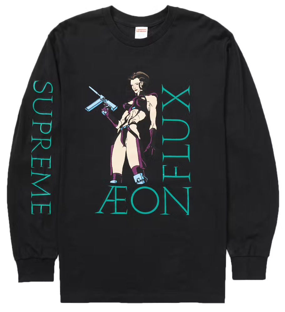 Supreme Aeon Flux L/S Tee Black PALISADES