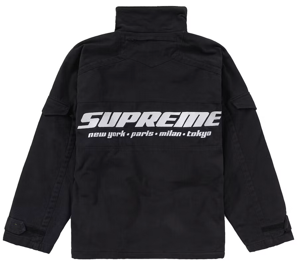 Supreme Brushed Twill Zip Jacket Black PALISADES