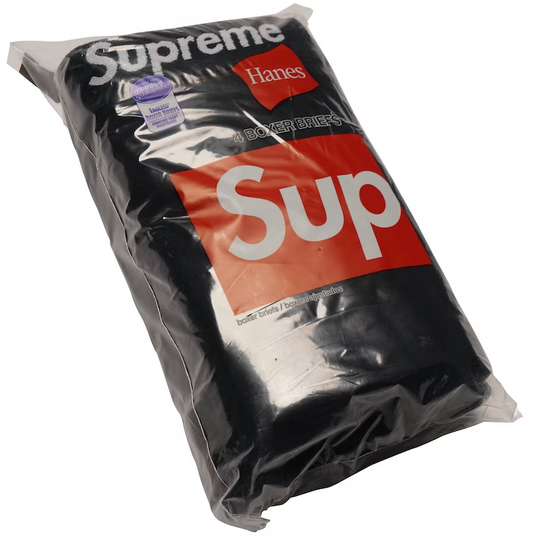 Supreme Hanes Boxer Briefs (4 Pack) Black PALISADES
