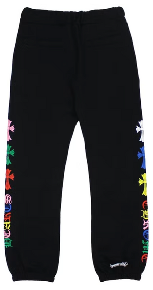 Chrome Hearts Multicolor Cross Sweatpants Black PALISADES