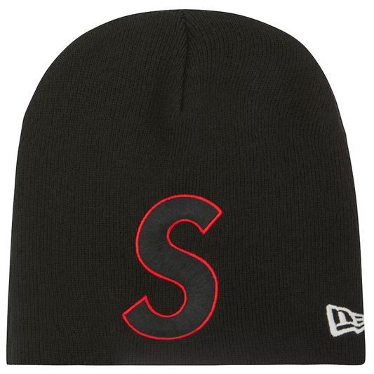 Supreme New Era S Logo Beanie (SS23) Black PALISADES